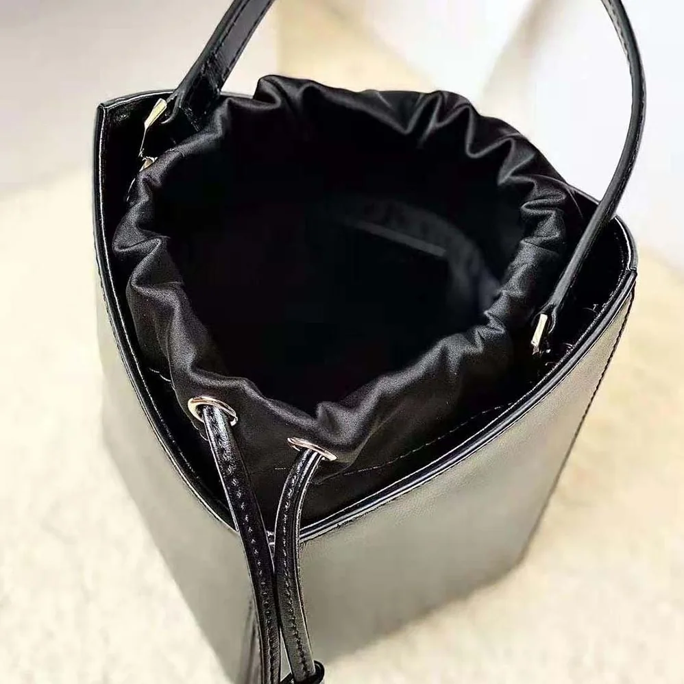 Givenchy Mini Cut Out Bucket Bag in Box Leather for Women in Black