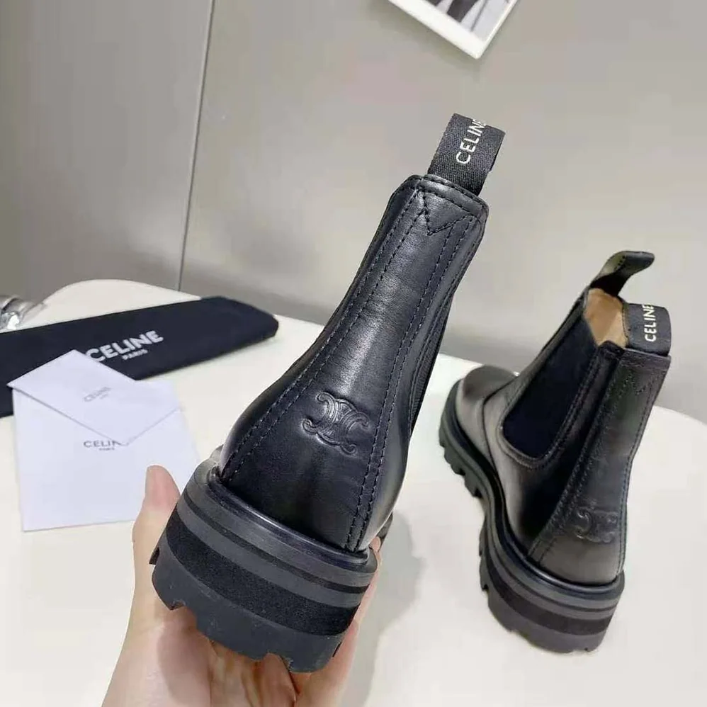 Celine Margaret Chelsea Boot in Shiny Bull for Men