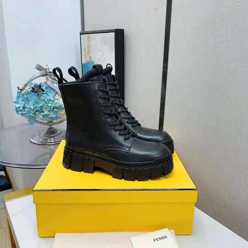 Fendi Force Black leather Ankle Boots for Men Fendi Force Black leather Ankle Boots for Men