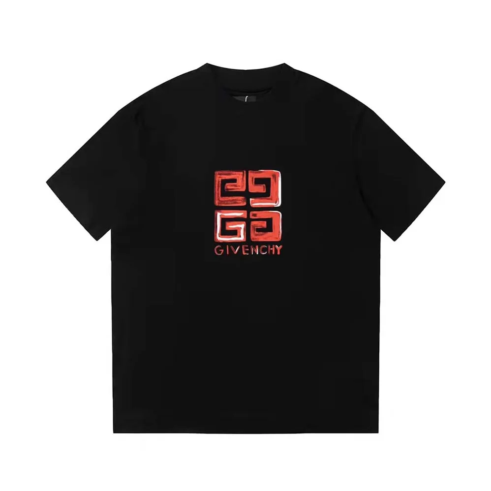 Givenchy 4G Givenchy Slim Fit T-shirt for Men in Black/red