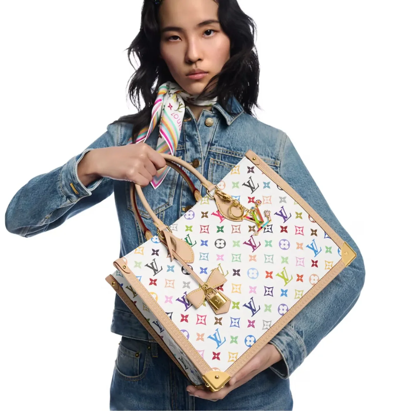 Louis Vuitton LV x TM OnTheGo MM Tote Bag in Multicolored