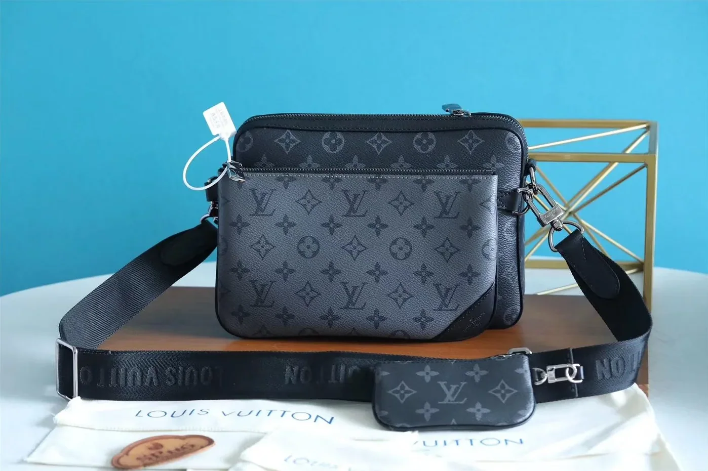 Louis Vuitton Trio Messenger Monogram Eclipse and Monogram Eclipse Reverse Louis Vuitton Trio Messenger Monogram Eclipse and Monogram Eclipse Reverse