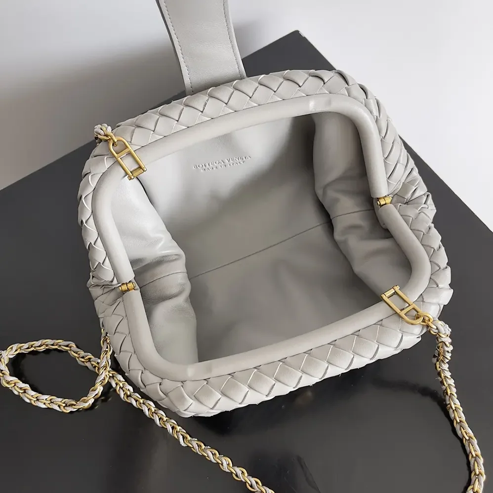 Bottega Veneta Small Lauren 1980 for Women in Silver Bottega Veneta Small Lauren 1980 for Women in Silver