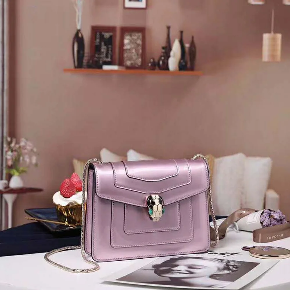 Bvlgari Serpenti Forever Mini Bag in Calf Leather for Women in Pink Bvlgari Serpenti Forever Mini Bag in Calf Leather for Women in Pink