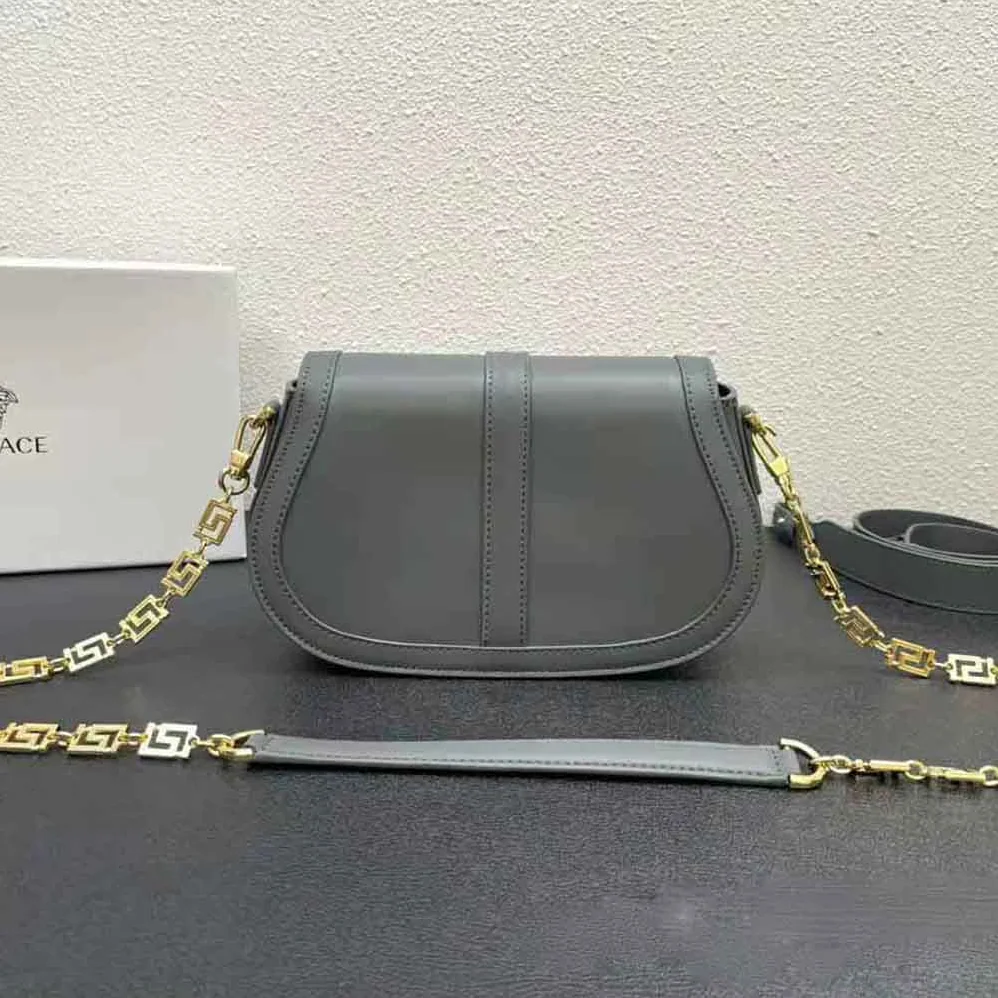 Versace Greca Goddess Shoulder Bag for Women in Silver