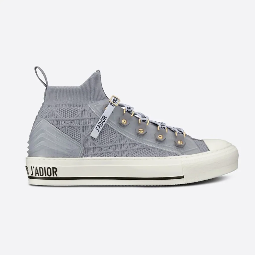 Dior Walk'n'dior Sneaker Silver Cannage Technical Mesh for Women Dior Walk'n'dior Sneaker Silver Cannage Technical Mesh for Women