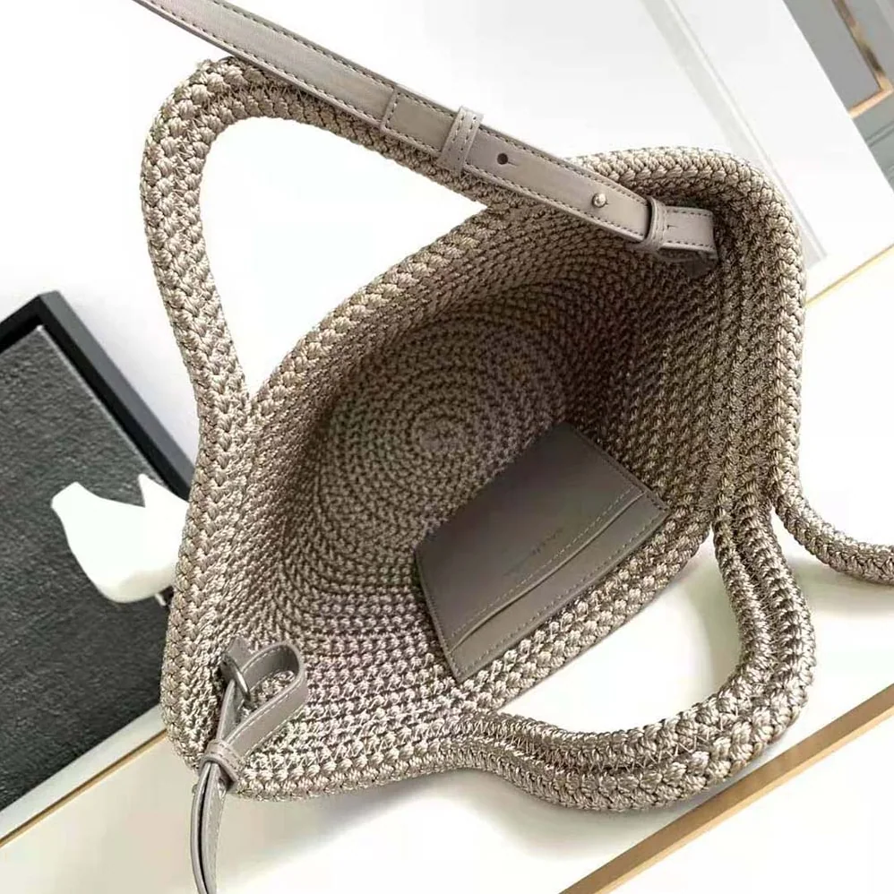 Balenciaga Ibiza Small Basket With Strap in Beige for Women