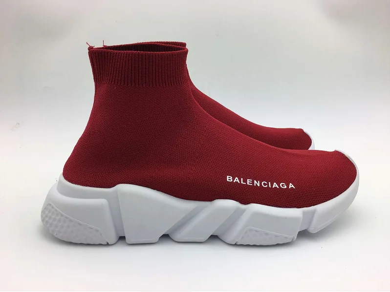 Balenciaga Stretch Mesh High Top Sneakers for Unisex in Red Balenciaga Stretch Mesh High Top Sneakers for Unisex in Red