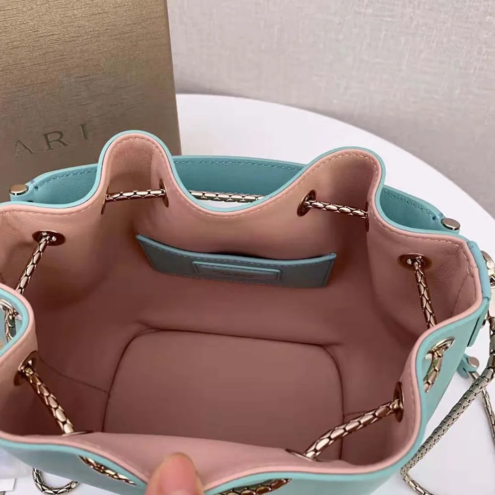 Bvlgari Serpenti Forever Bucket Bag for Women in Aqua Bvlgari Serpenti Forever Bucket Bag for Women in Aqua
