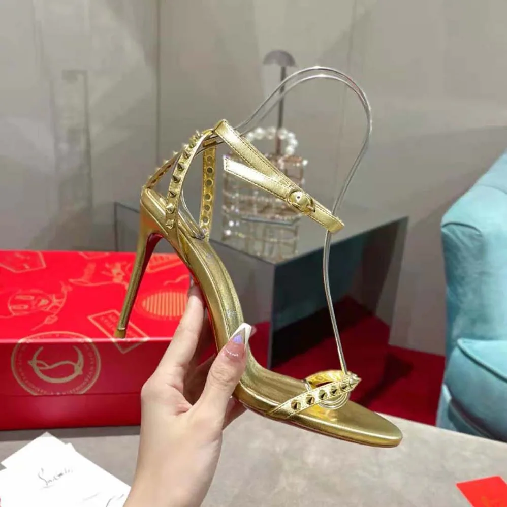 Christian Louboutin So Me 100 mm Heel Height for Women in Gold