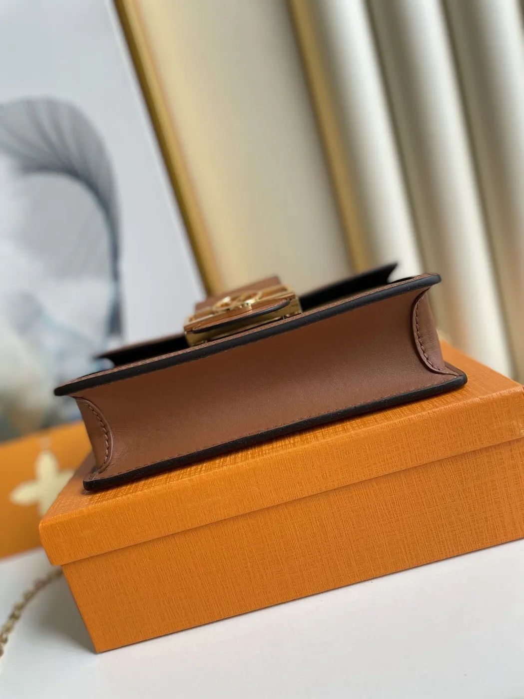 Louis Vuitton Dauphine Chain Wallet Combines Monogram And Monogram Reverse Canvas By Nicolas Ghesquière