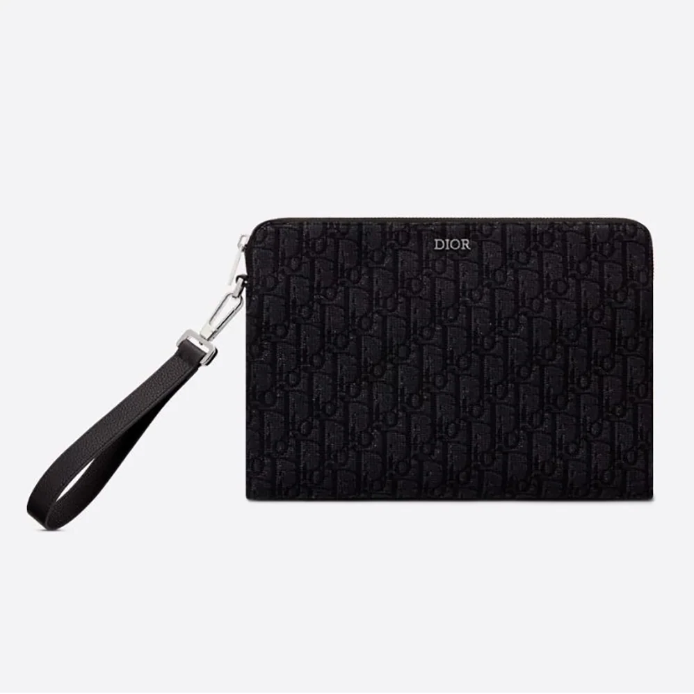 Dior Pouch Black Dior Oblique Jacquard for Men