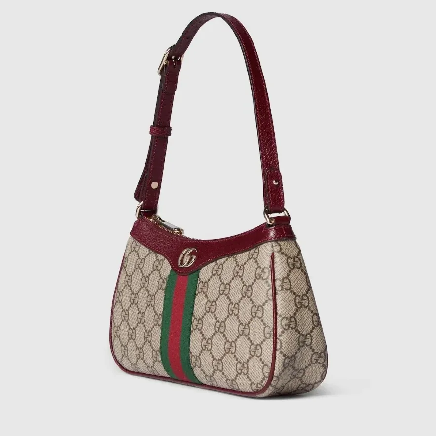 Gucci Ophidia Small Shoulder Bag in Beige/ Brown Gold Hardware Gucci Ophidia Small Shoulder Bag in Beige/ Brown Gold Hardware
