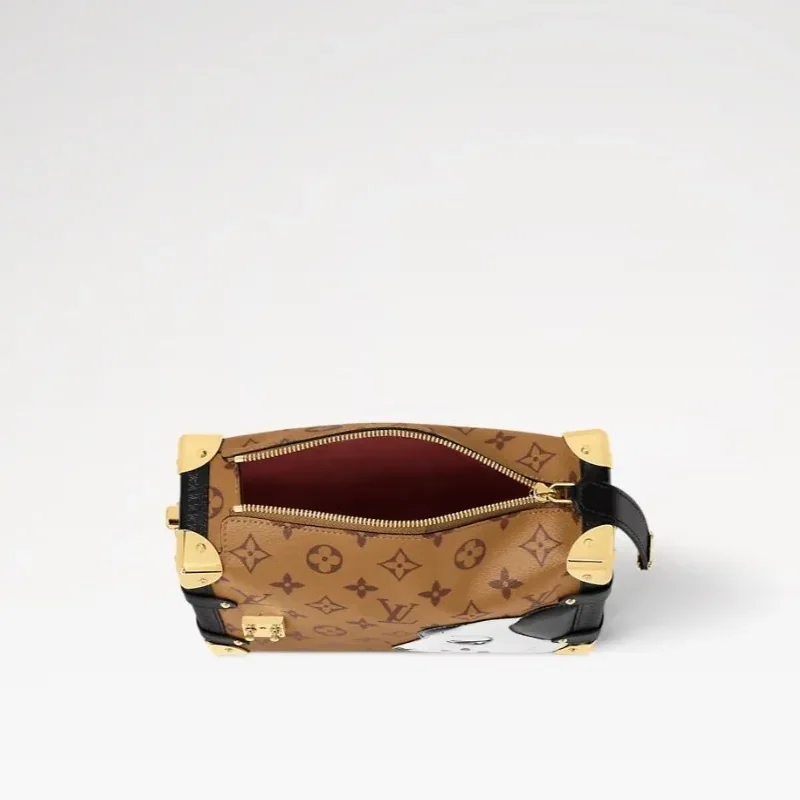 Louis Vuitton Side Trunk MM Bag Brown / Louis Vuitton Side Trunk MM Bag Brown /