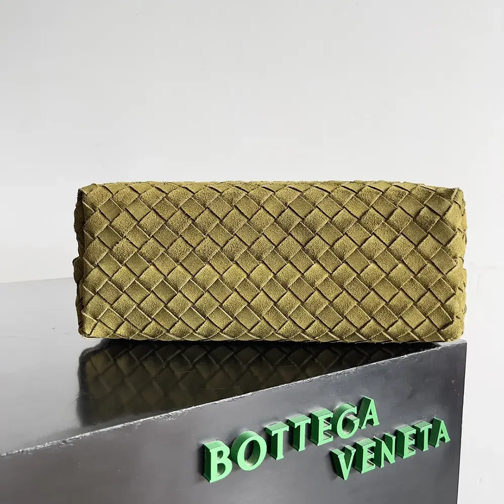 Bottega Veneta Small Andiamo Top Handle Bag in Supple Intrecciato Suede for Women Bottega Veneta Small Andiamo Top Handle Bag in Supple Intrecciato Suede for Women