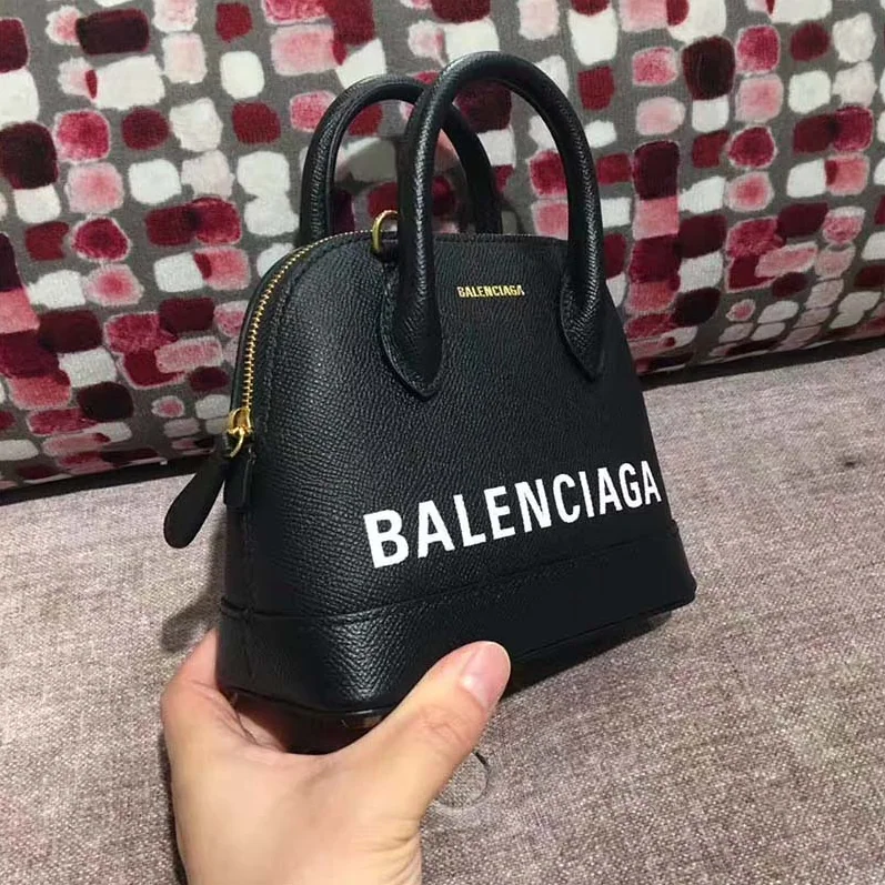 Balenciaga Ville Top Handle S Bag in Grained Calfskin for Women in Black Balenciaga Ville Top Handle S Bag in Grained Calfskin for Women in Black