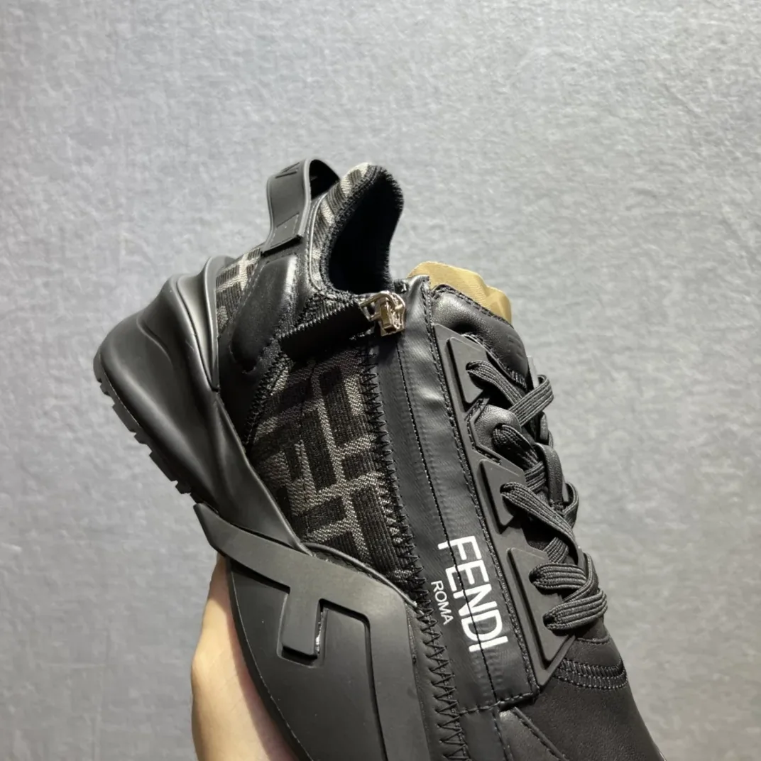 Fendi FD Flow Sneakers Black 7E1392AJZHF1DV5 Fendi FD Flow Sneakers Black 7E1392AJZHF1DV5
