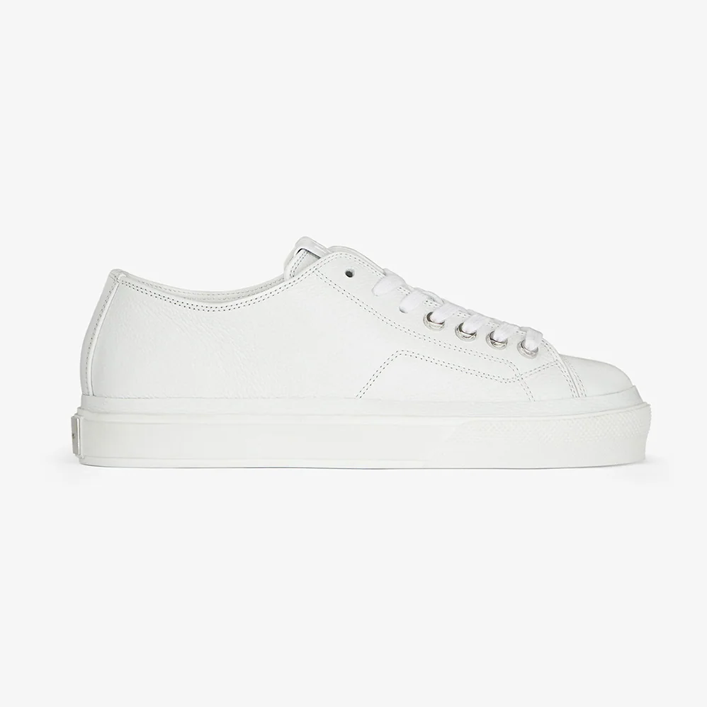 Givenchy Sneakers City in Canvas and Leather for Women in White Givenchy Sneakers City in Canvas and Leather for Women in White
