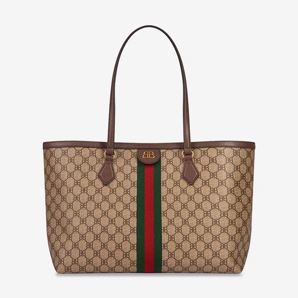 Balenciaga Hacker Medium Tote Bag in Coated Canvas in Beige for Women