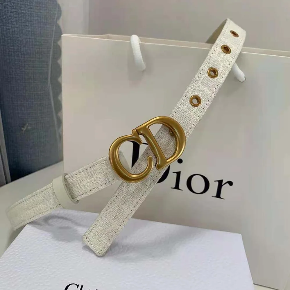 Dior Saddle Belt White Dior Oblique Jacquard for Women Dior Saddle Belt White Dior Oblique Jacquard for Women