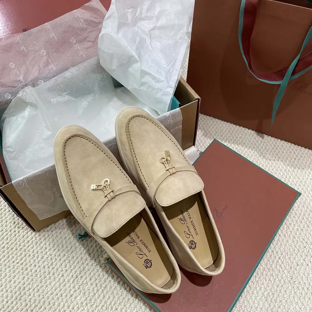 Loro Piana Summer Charms Walk Loafers for Unisex in Natural Loro Piana Summer Charms Walk Loafers for Unisex in Natural