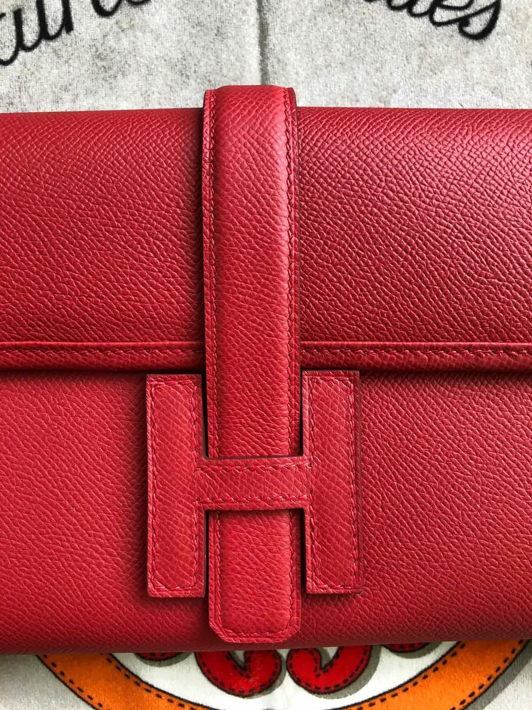Hermes Jige Elan 29 Clutch Wallet in Red Hermes Jige Elan 29 Clutch Wallet in Red
