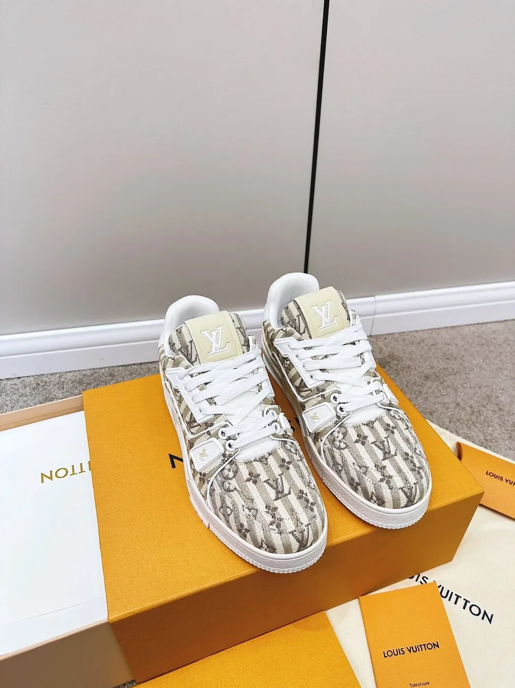 Louis Vuitton Retro Basketball Sneakers Cream