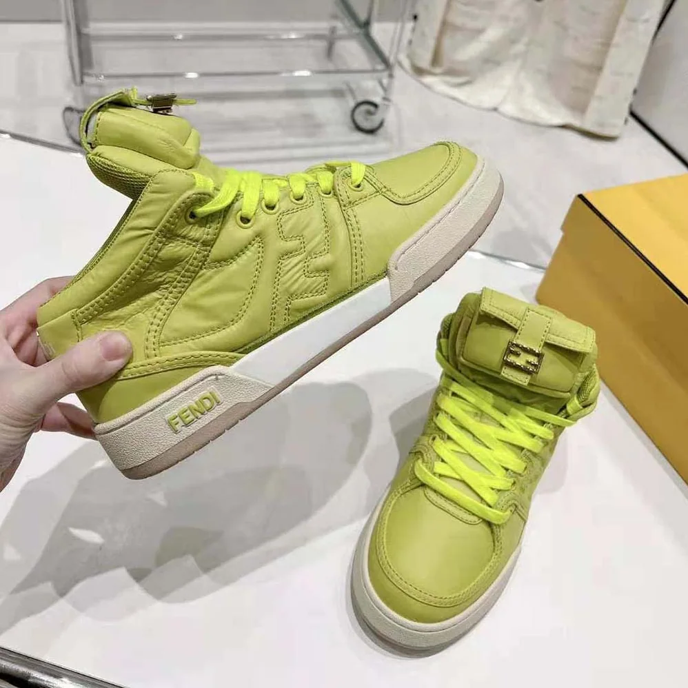 Fendi Match Acid Green Nylon High for Unisex in Tops Fendi Match Acid Green Nylon High for Unisex in Tops
