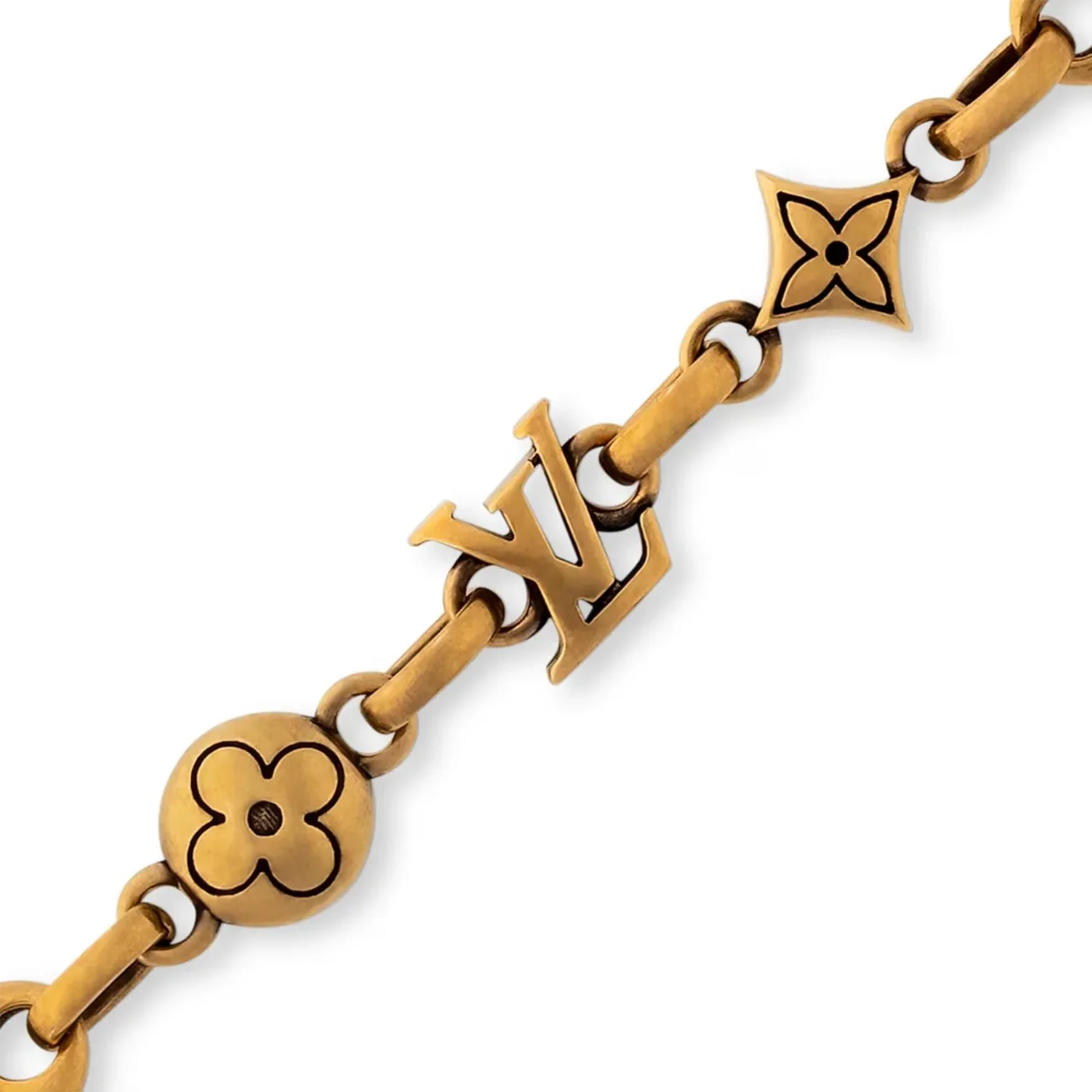 Louis Vuitton Sailor Bracelet Gold in Toned