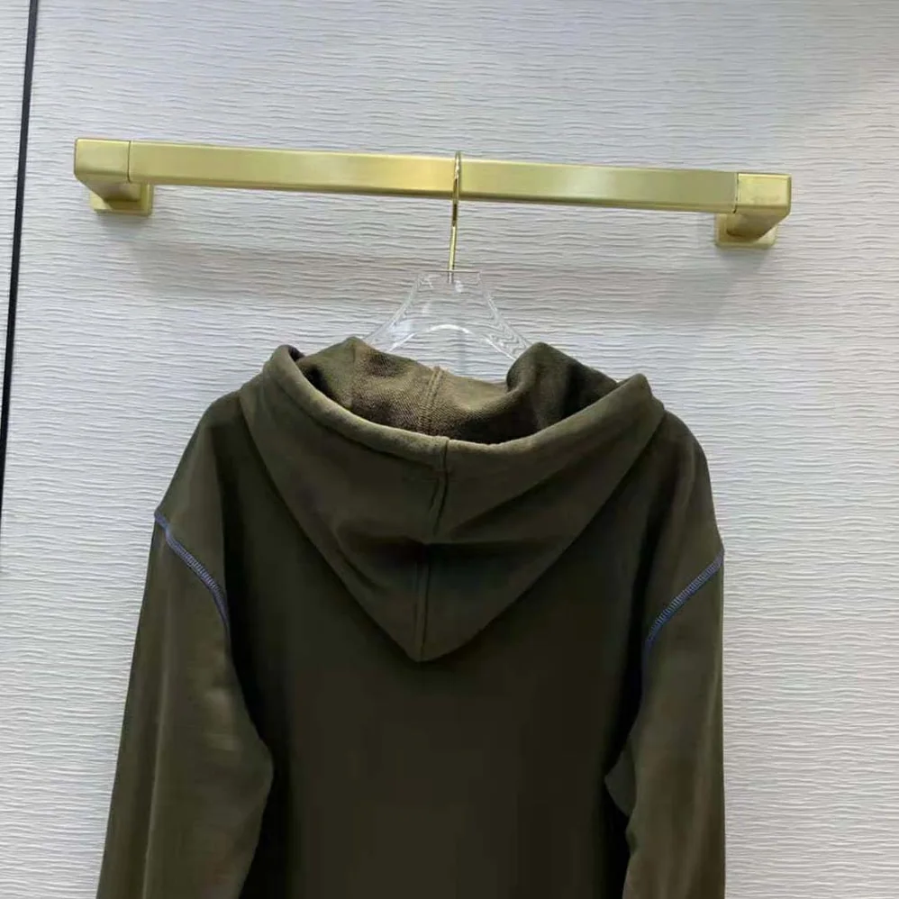 Loewe Anagram Hoodie in Cotton for Women in Green