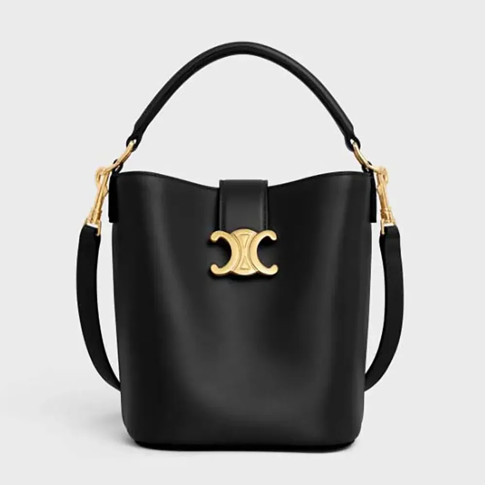 Celine Small Bucket Louise in Smooth Calfskin for Women in Black Celine Small Bucket Louise in Smooth Calfskin for Women in Black