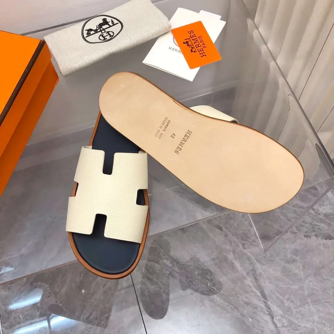Hermes Oran Sandal White Hermes Oran Sandal White