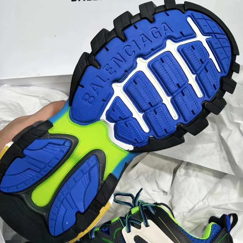 Balenciaga Shoes Track Trainers in Black Mesh and Nylon for Men in Green Balenciaga Shoes Track Trainers in Black Mesh and Nylon for Men in Green