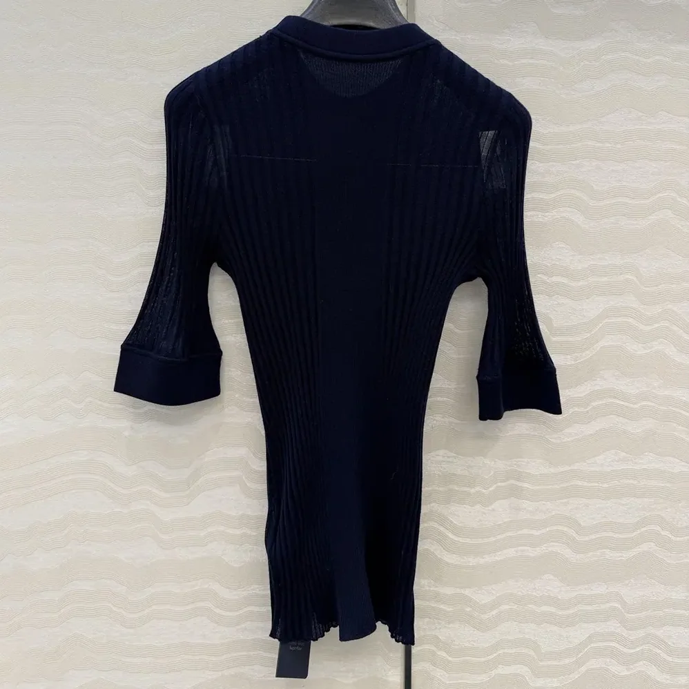 Miu Miu Ribbed Knit Wool Sweater for Women