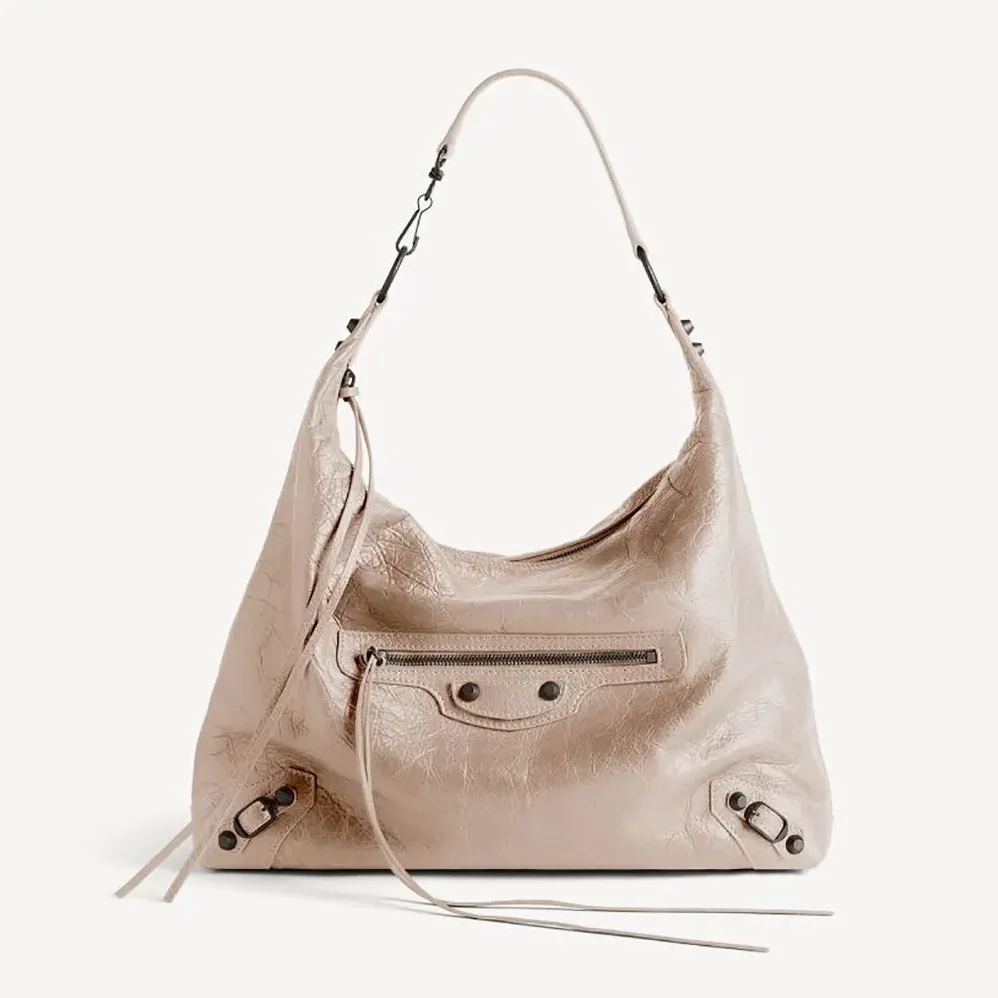 Balenciaga Le City Hobo Bag Medium in Sesame for Women Balenciaga Le City Hobo Bag Medium in Sesame for Women