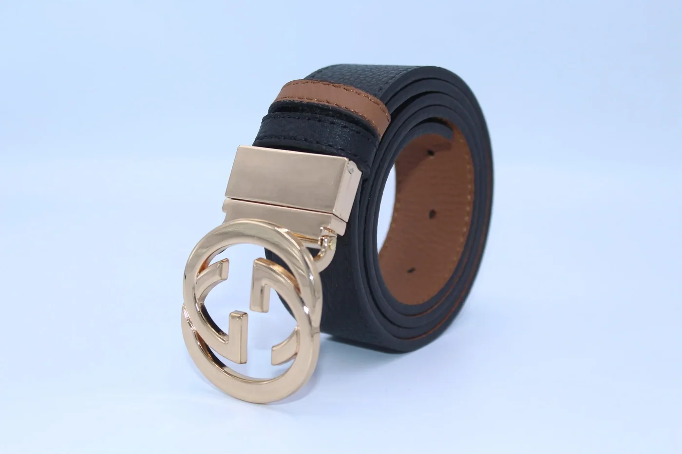 Reversible GG Buckle Leather Belt