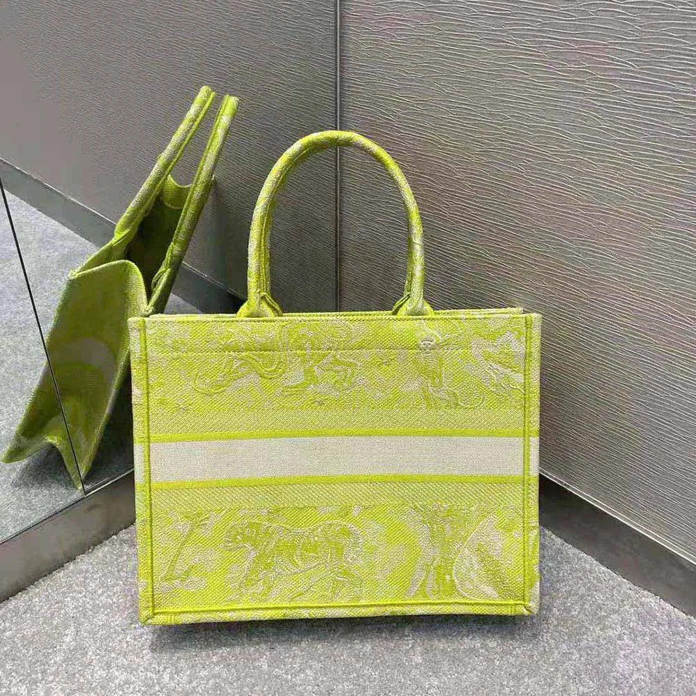 Dior Small Dior Book Tote Lime Toile de Jouy Reverse Embroidery for Women Dior Small Dior Book Tote Lime Toile de Jouy Reverse Embroidery for Women