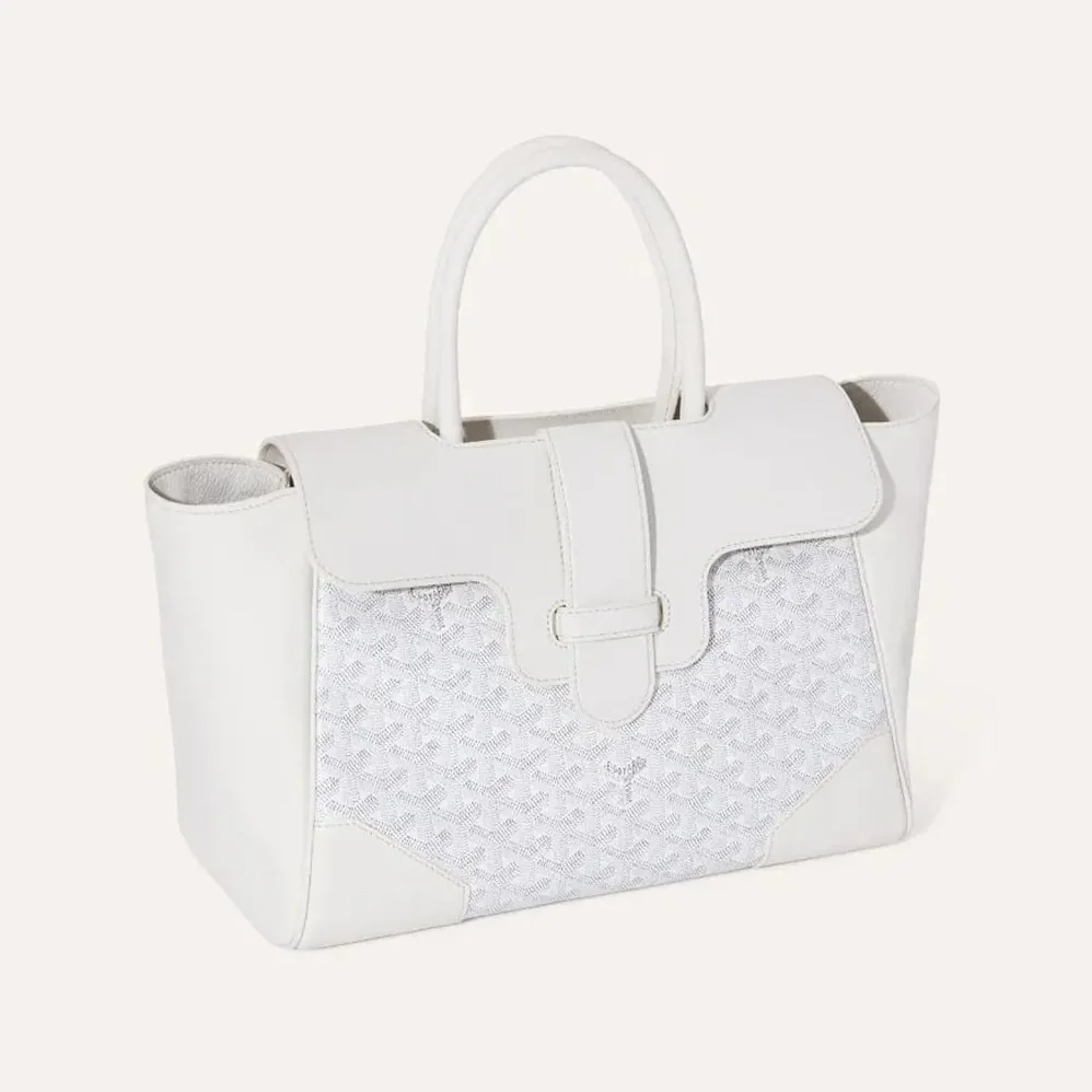 Goyard Saïgon Tote Bag for Women in White