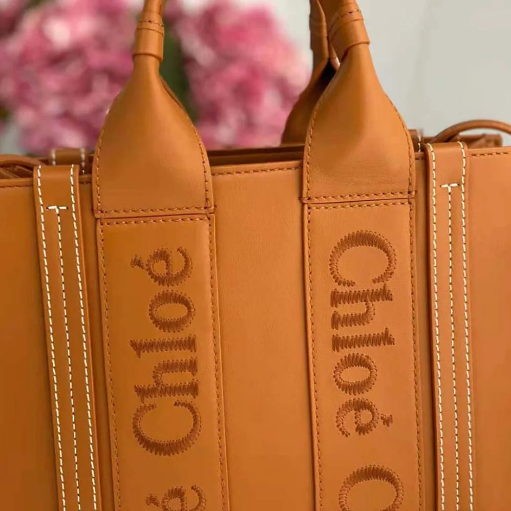 Chloe Small Woody Tote Bag for Women in Brown Chloe Small Woody Tote Bag for Women in Brown