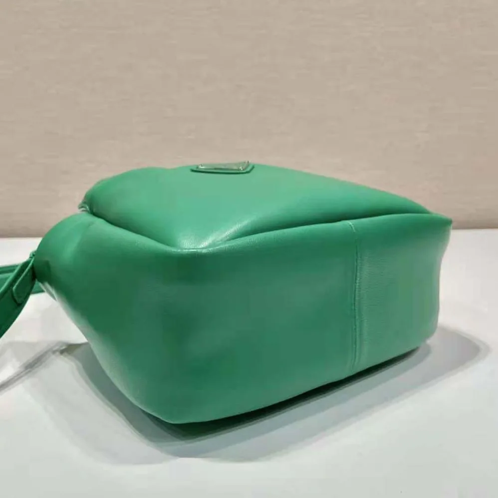Prada Small Padded Prada Soft Nappa-Leather Bag for Women in Green