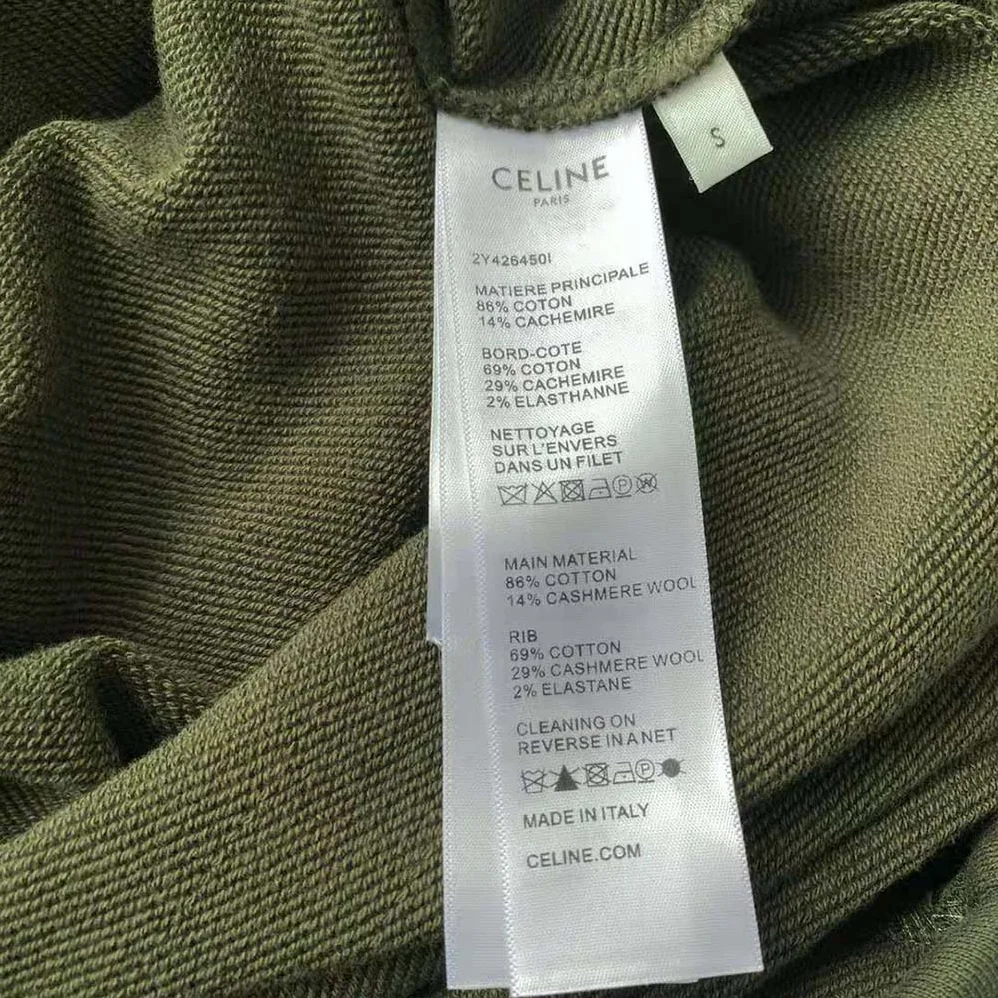 Celine Loose 16 Sweatshirt in Cotton and Cashmere for Women