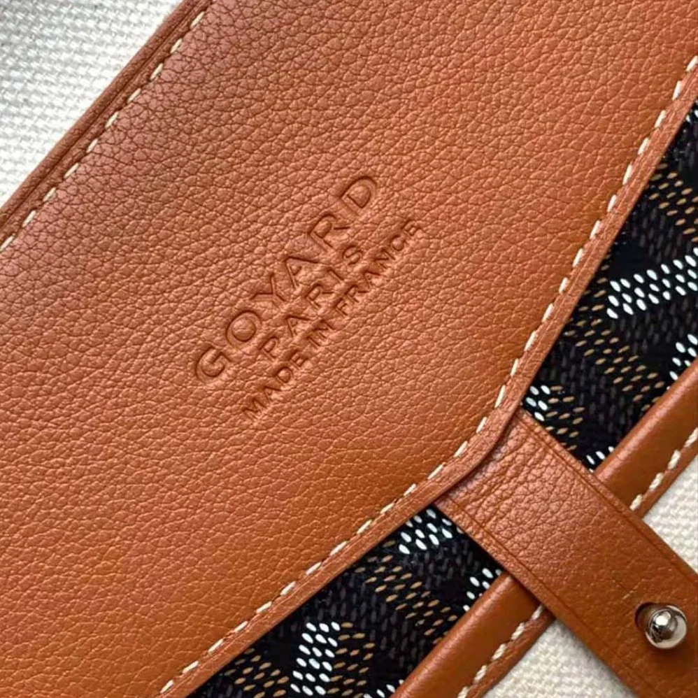Goyard Cisalpin Document Case for Unisex in Tan