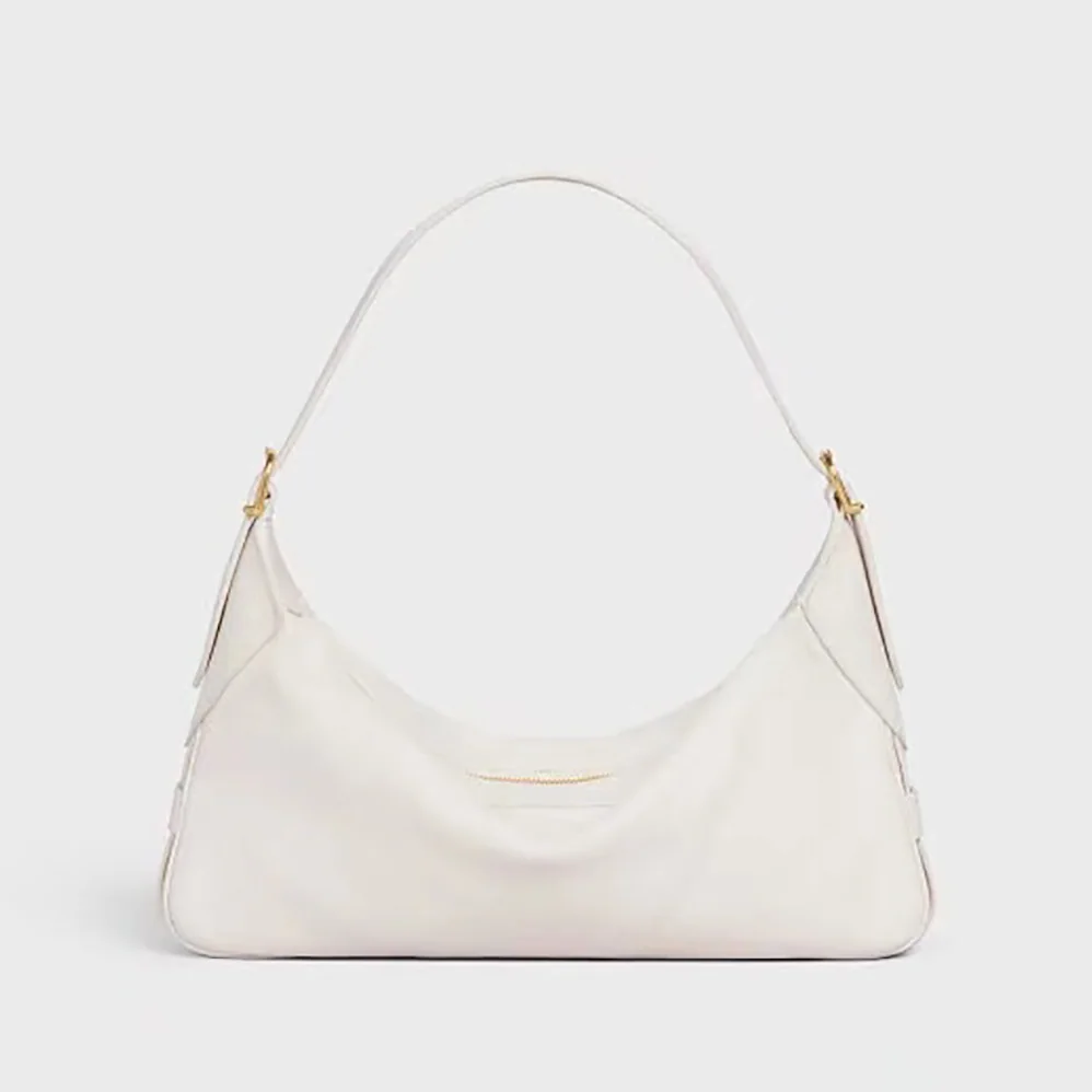 Celine Medium Romy in Supple Calfskin for Women in White