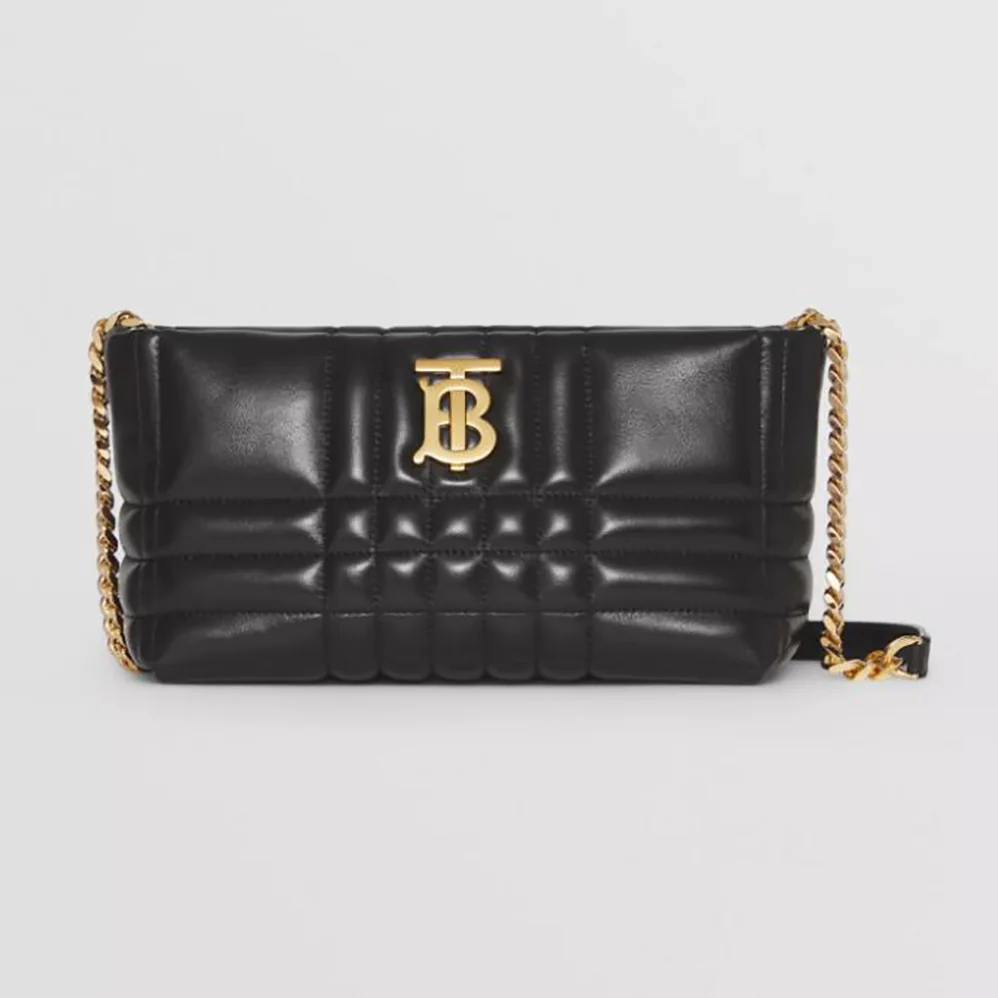Burberry Small Quilted Lambskin Soft Lola Bag for Women in Black Burberry Small Quilted Lambskin Soft Lola Bag for Women in Black