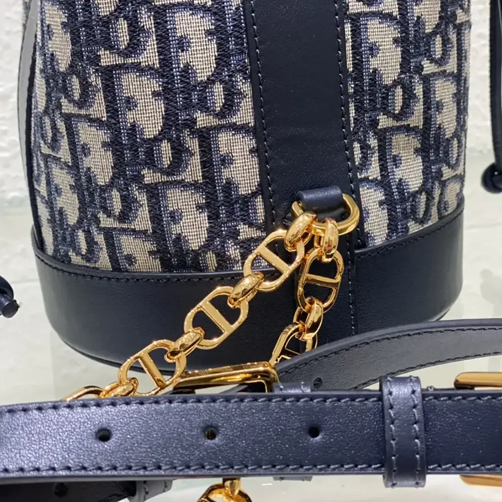 Dior Small Dior Backpack Blue Dior Oblique Jacquard for Women