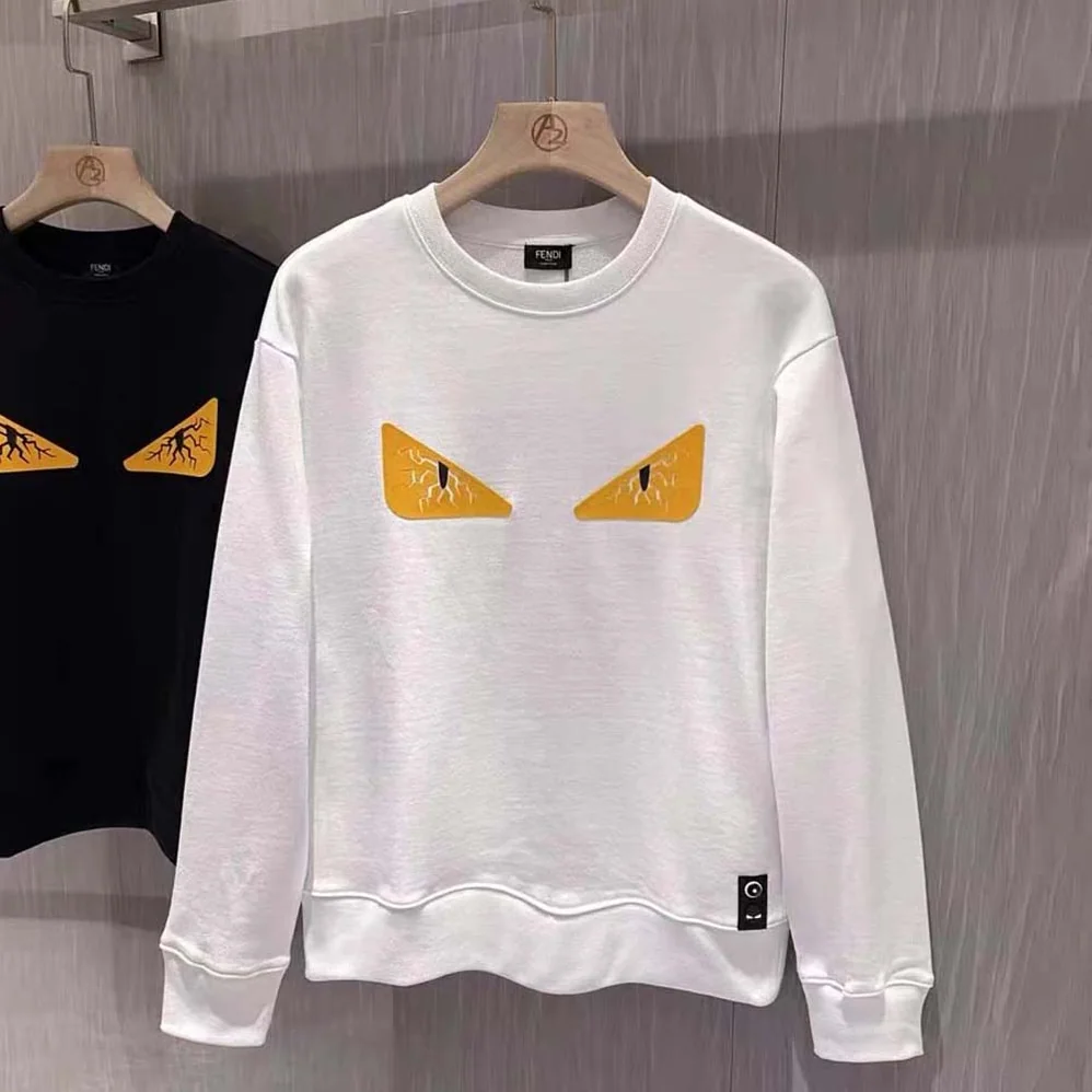 Fendi Black Wool Sweater for Women in White