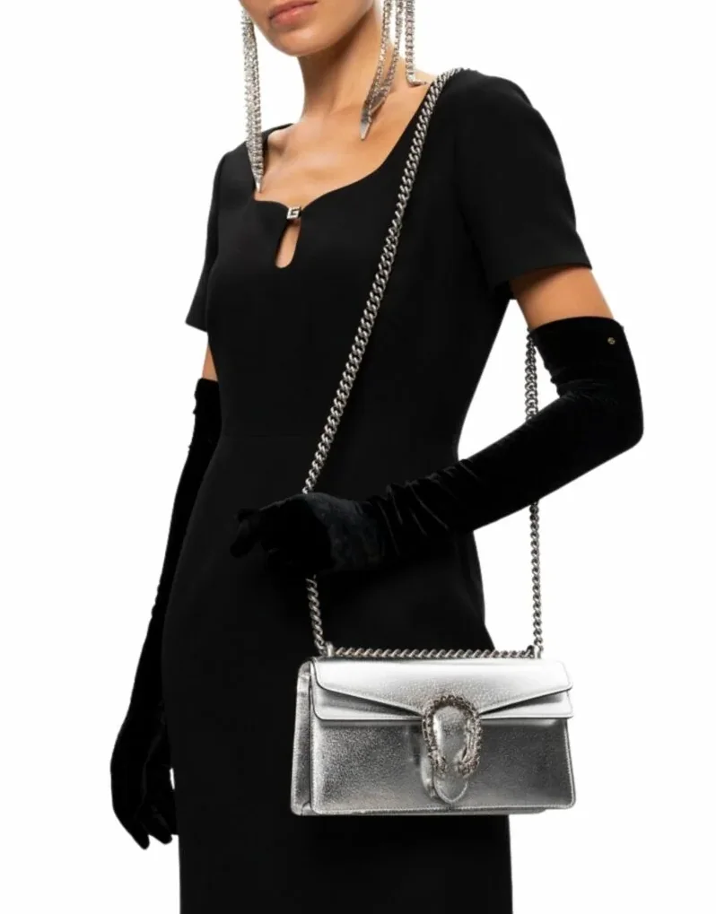 Gucci Dionysus Small Shoulder Bag Silver Gucci Dionysus Small Shoulder Bag Silver