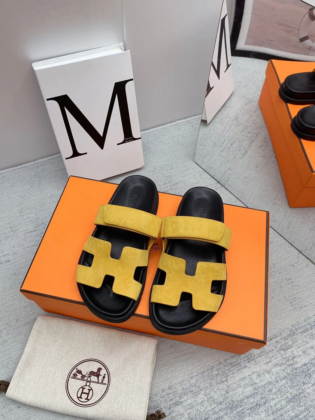 Hermes Chypre Sandal Yellow Hermes Chypre Sandal Yellow