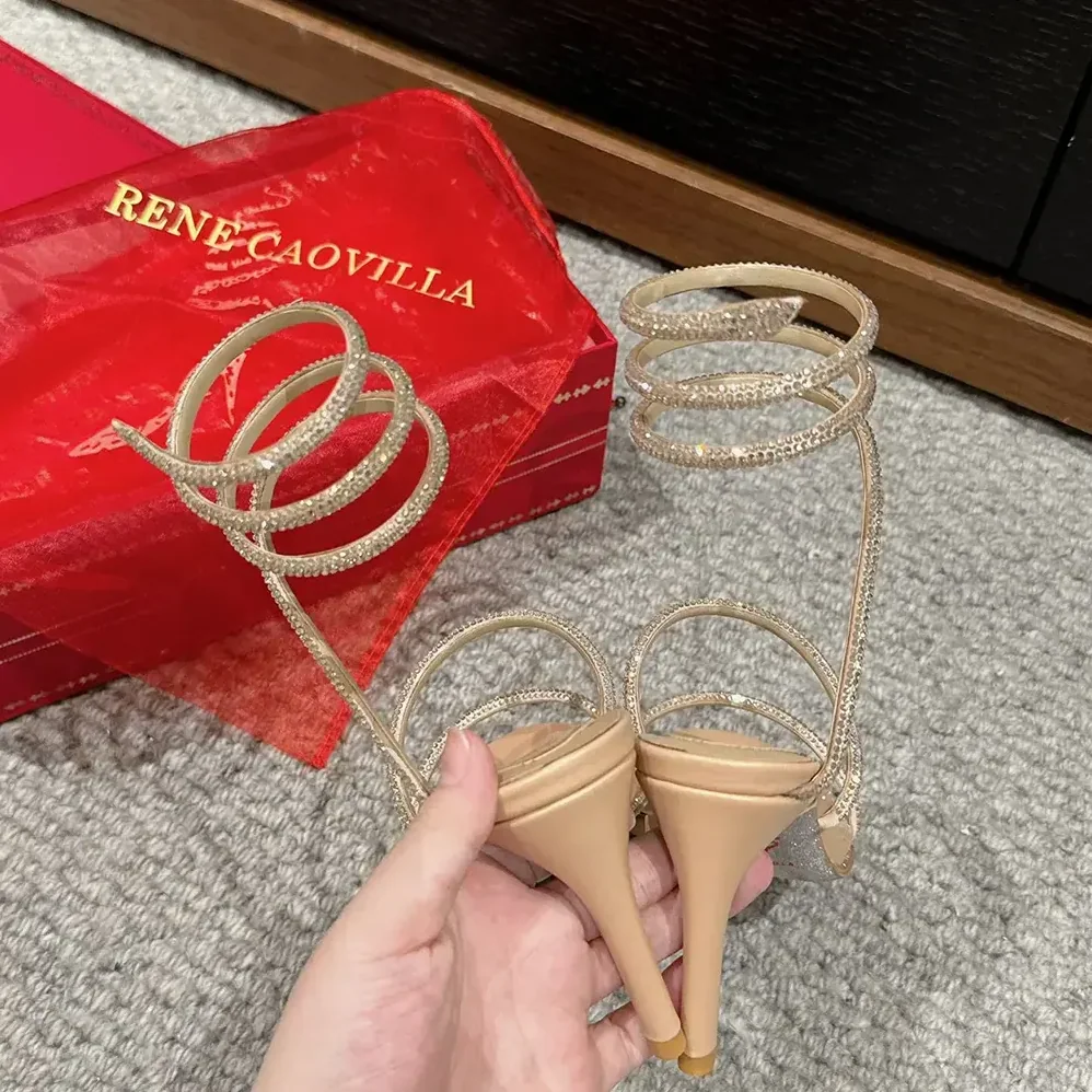 Rene Caovilla Cleo Neutral Sandal 80 for Women