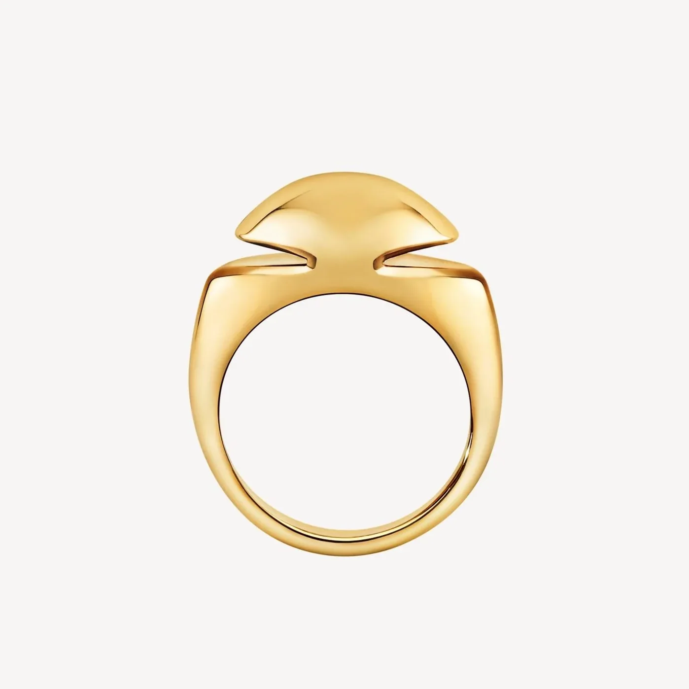 Bvlgari Cabochon Ring Gold Hardware